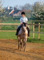 Picture of Appaloosa ridden by girl