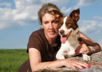 Picture of woman with her Border Collie